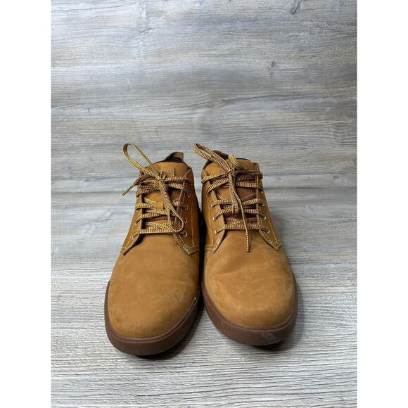 Size 13 Mens Timberland Groveton A6025 Wheat Leather/Fabric Chukka boots EUC main image 4